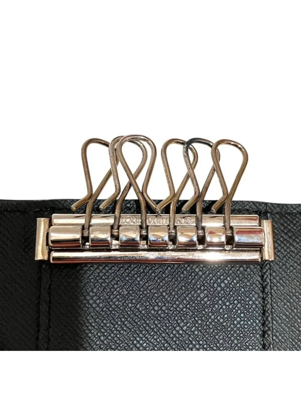 Louis Vuitton Multicles 6 Monogram Eclipse Key Case Canvas Calfleather